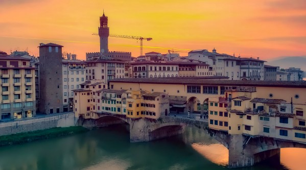 Ponte Vecchio Bridge Florence Italy by Kerry Frysinger